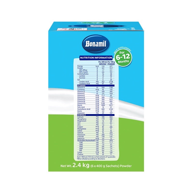 BONNA® 2.4kg for 6-12 Months Old Infant Formula (formerly BONAMIL)