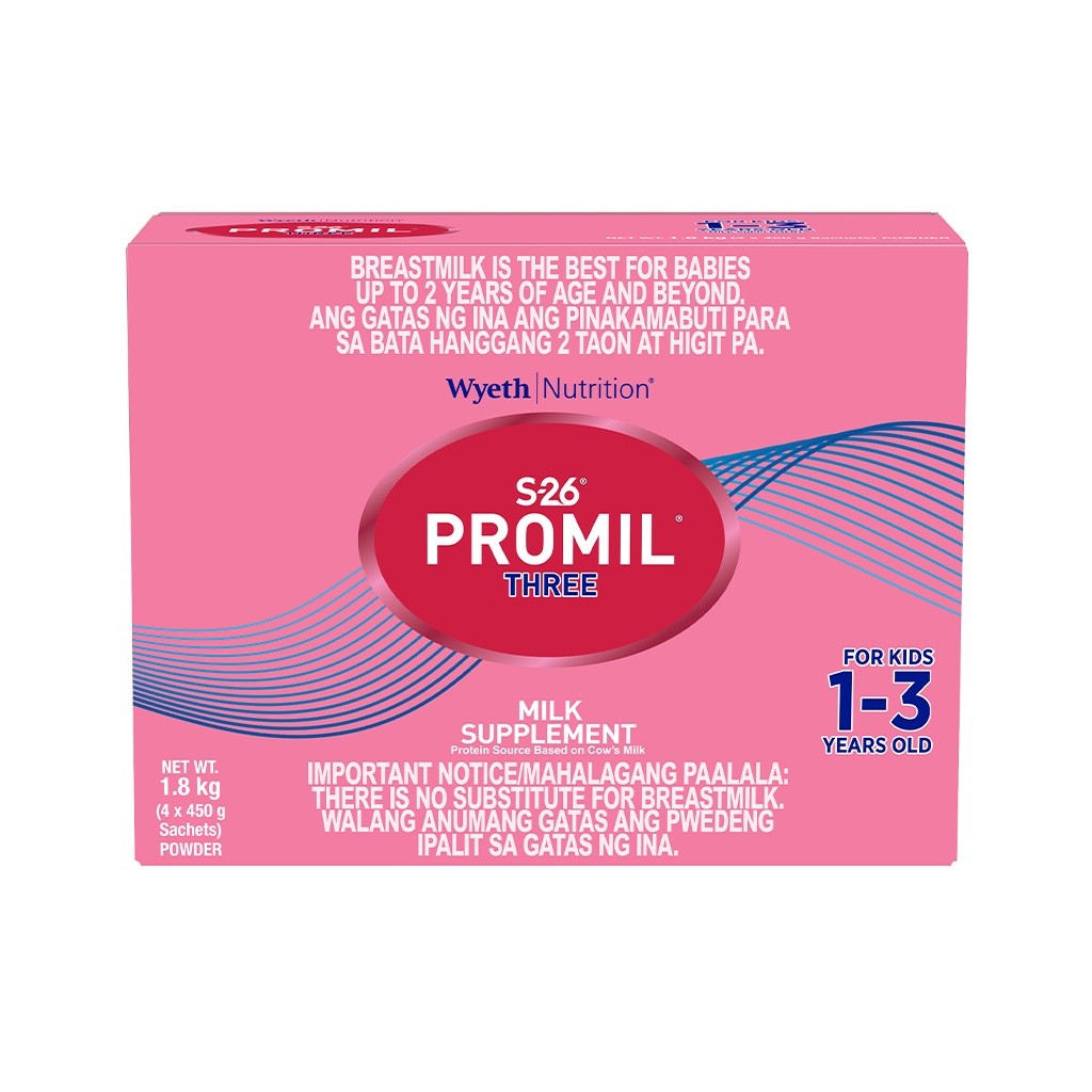 S-26® PROMIL® THREE 1.8kg for 1-3 Years Old Milk Supplement