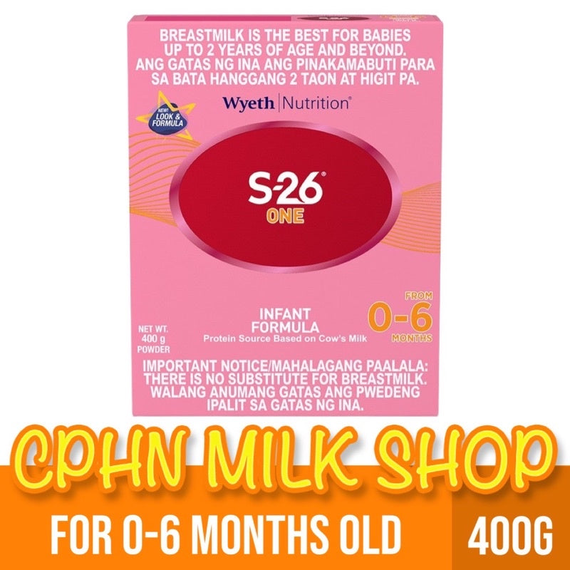 S-26® ONE 400g for 0-6 Months Old Infant Formula