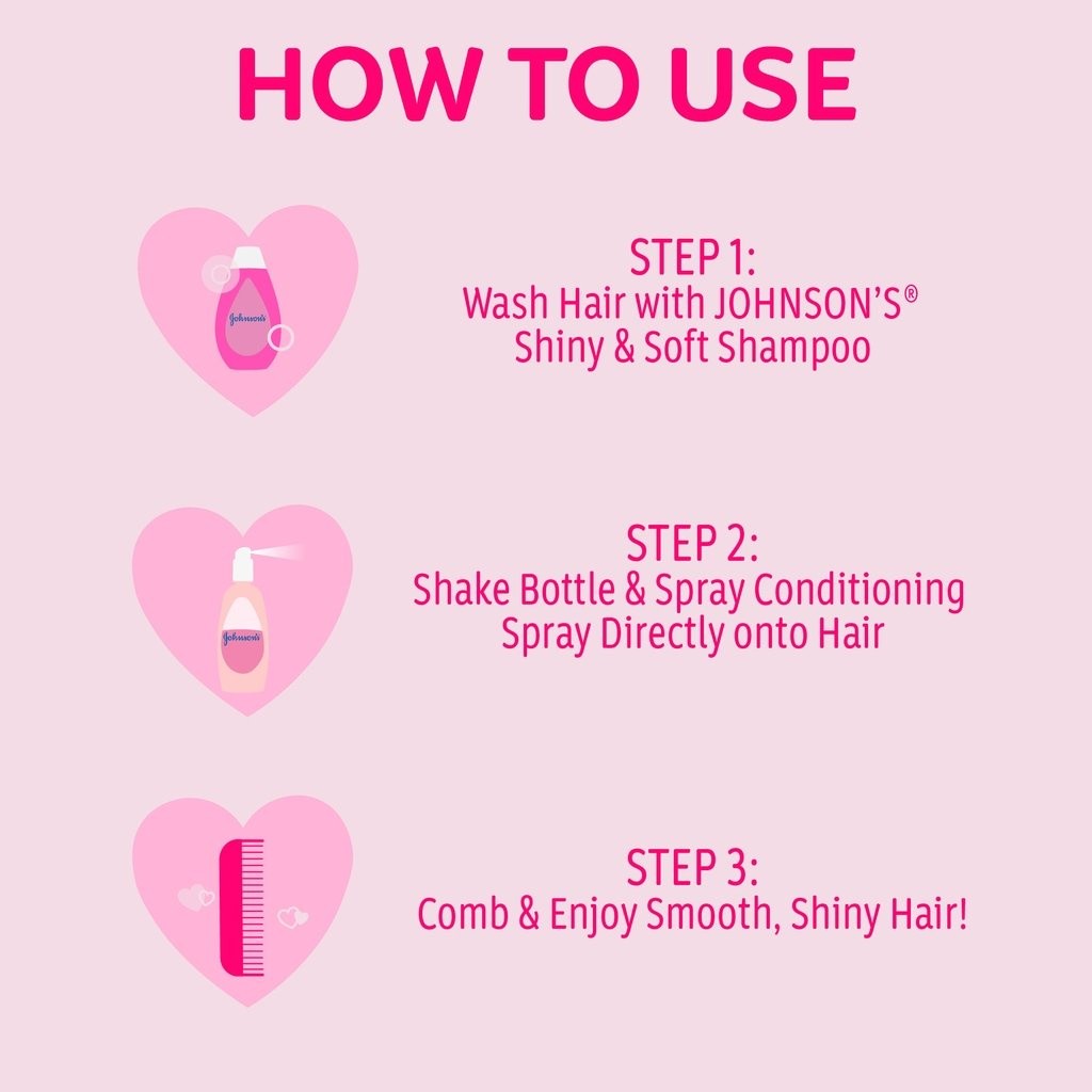 Johnson's Shiny & Soft Conditioning Spray 295ML