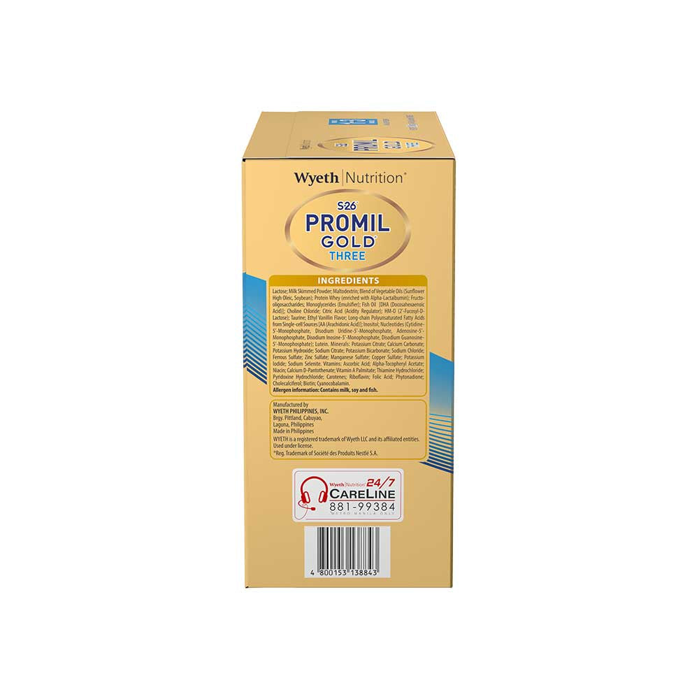 S-26® PROMIL GOLD® THREE 1.8kg for 1-3 Years Old Milk Supplement