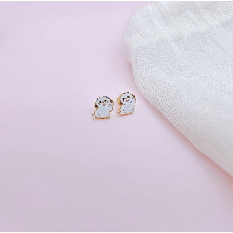 Stainless Steel Earrings Dog