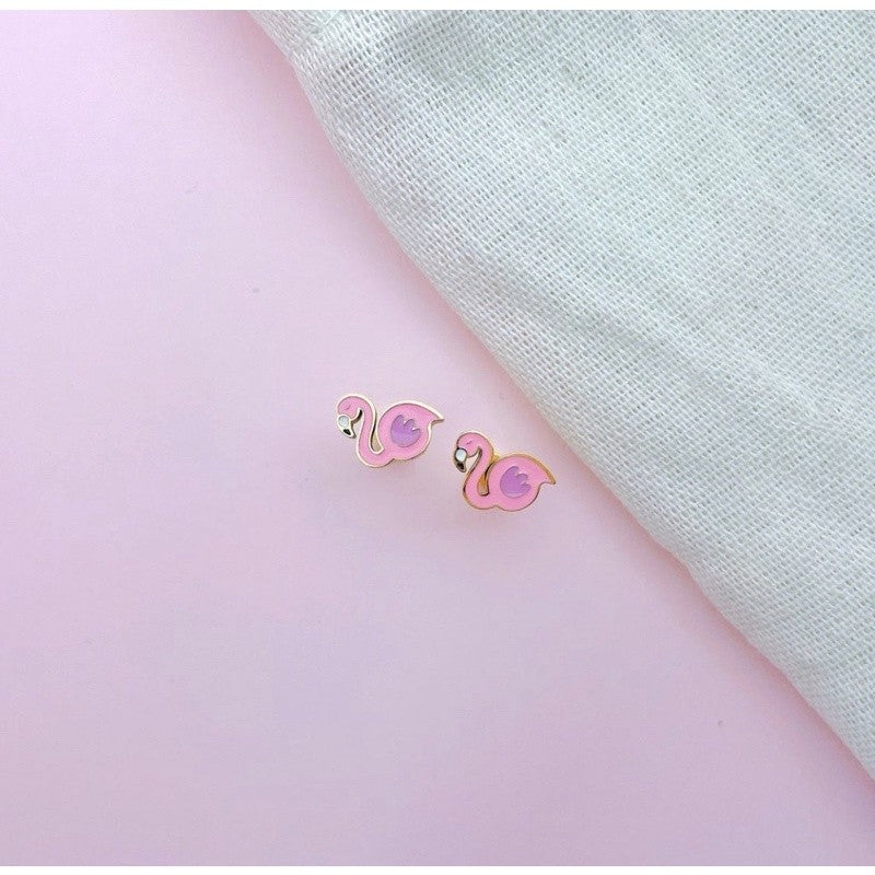 Stainless Steel Earrings Flamingo