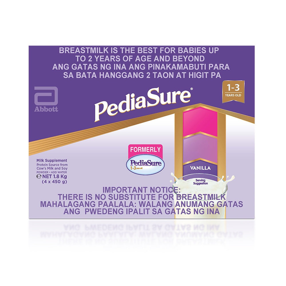 Pediasure Vanilla 1.6kg for 1-3 Years Old Milk Supplement