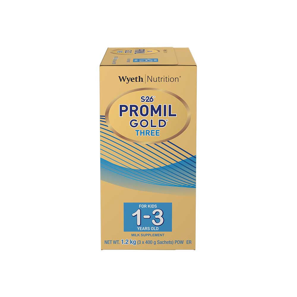 S-26® PROMIL GOLD® THREE 1.2kg for 1-3 Years Old Milk Supplement