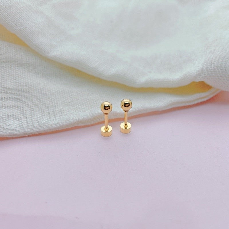 Stainless Steel Earrings Ball