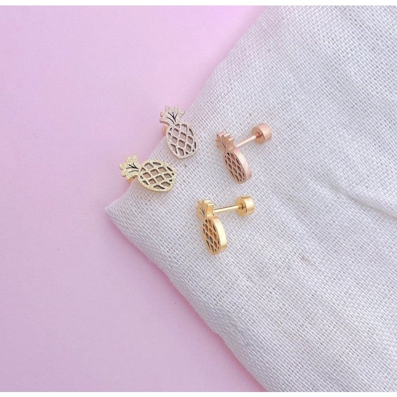 Stainless Steel Earrings Pineapple