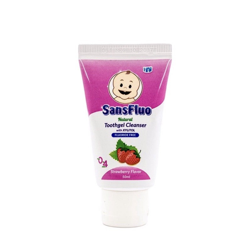 SansFluo Natural Toothgel Cleanser Strawberry 50ml