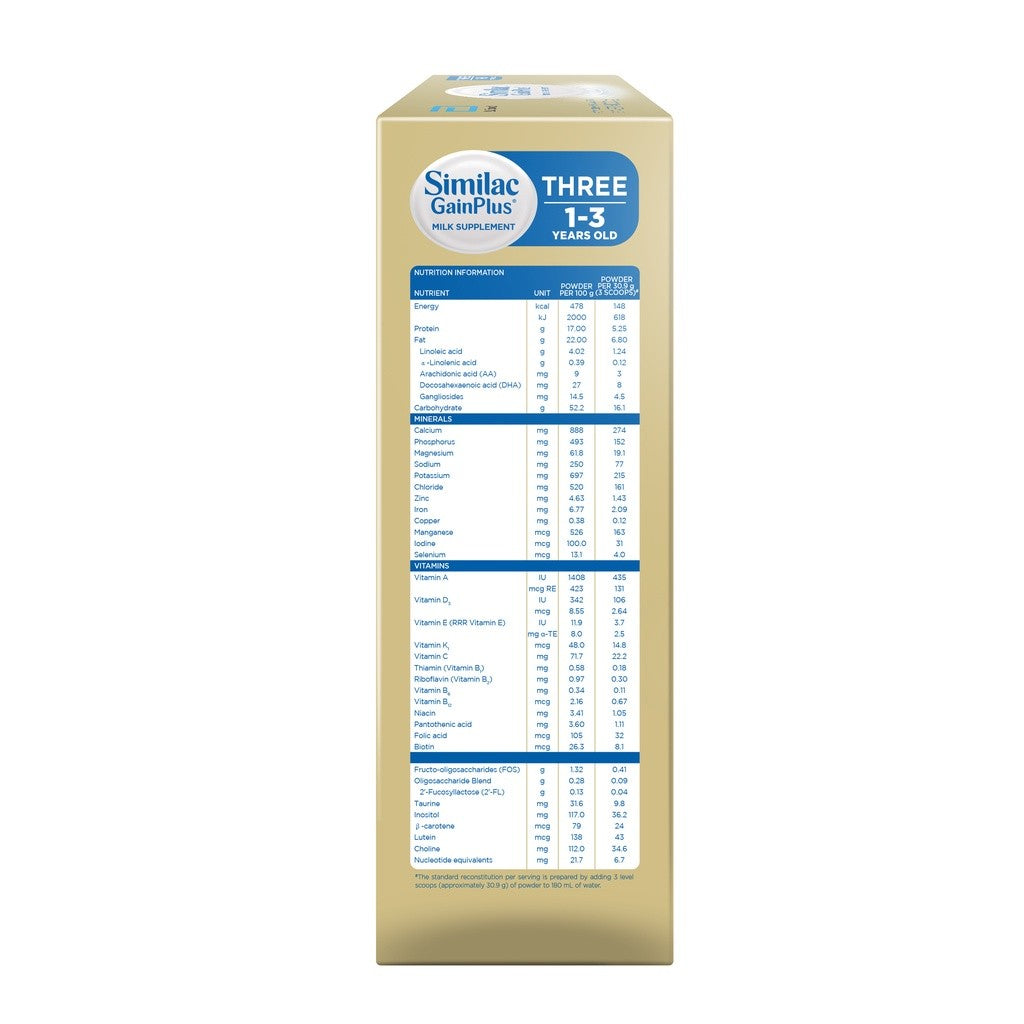 Similac GainPlus 400g for 1-3 Years Old Milk Supplement