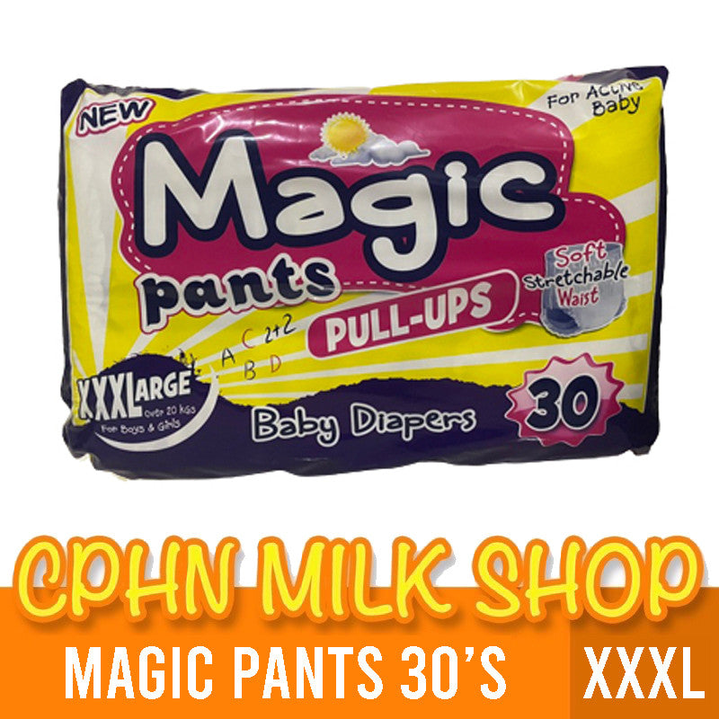 Magic Pants 30's (Variations) XXXL | XXL | XL | Large | Medium Pull-ups Baby Diaper