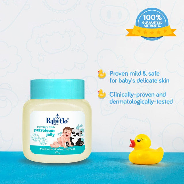 Babyflo Petroleum Jelly Powdery Scent 100g