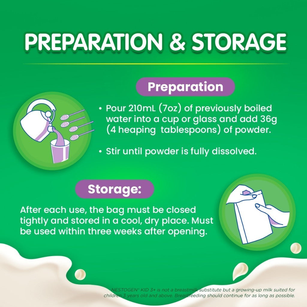 NESTOGEN KID 3+ 340g For Children Above 3 Years Old Powdered Milk
