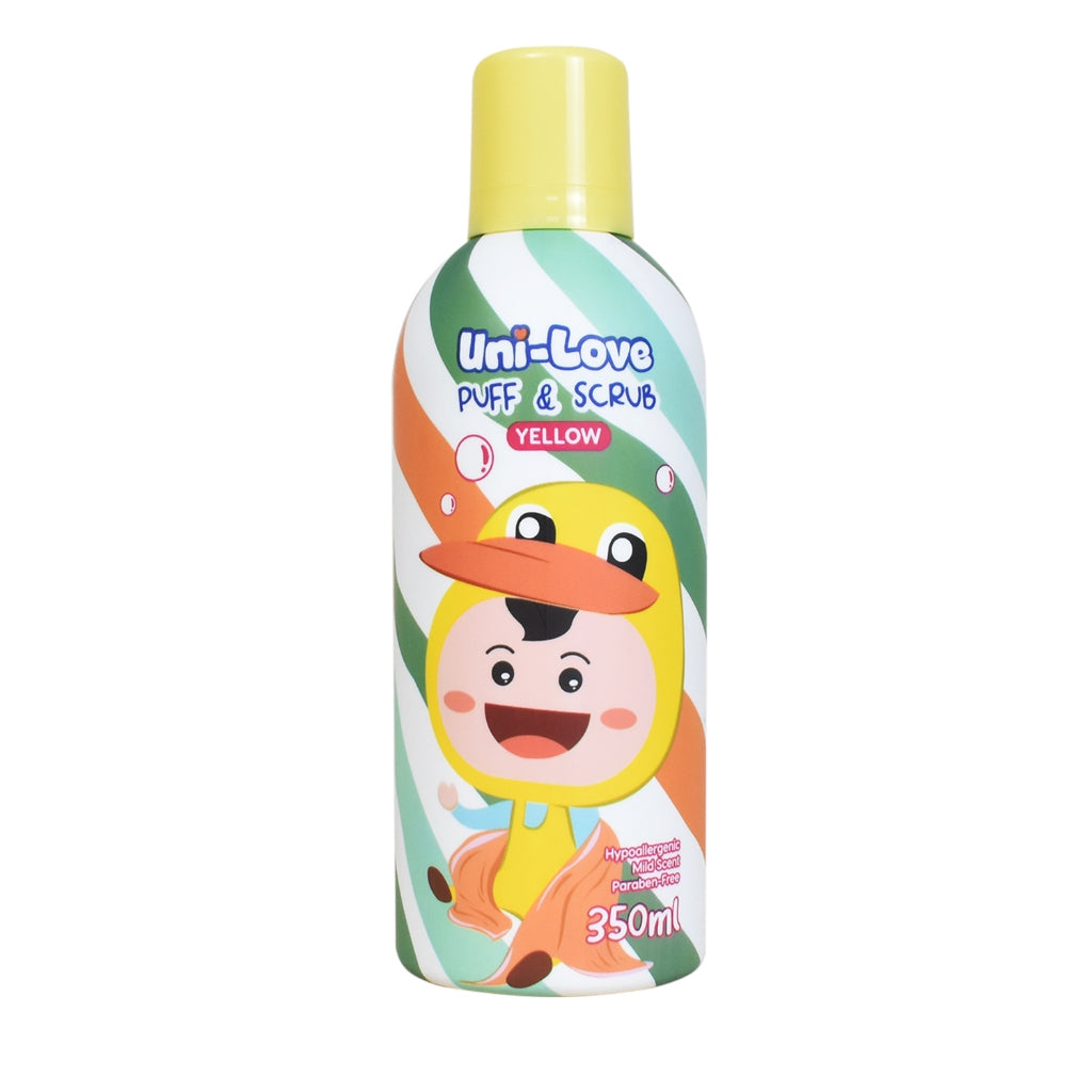 Uni-Love Puff and Scrub 350ml Yellow