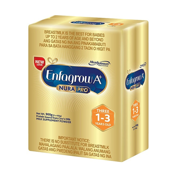 Enfagrow A+ Three NuraPro 900g for 1-3 Years Old Milk Supplement