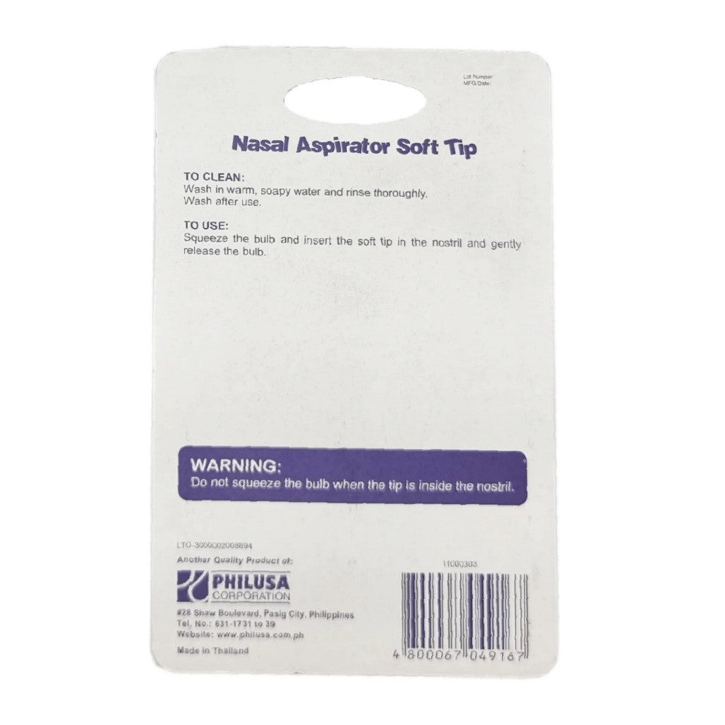 Babyflo Nasal Aspirator Soft Tip