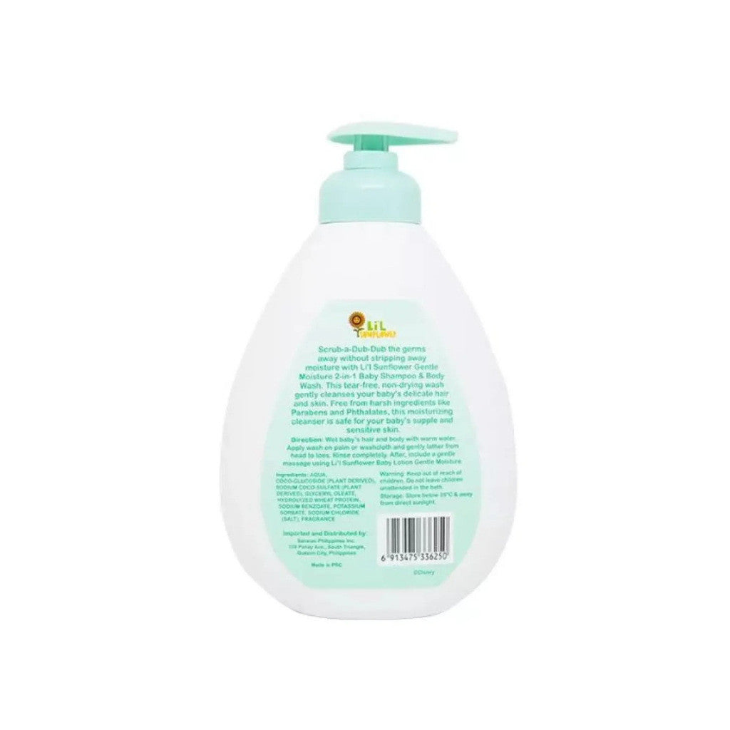 Li'l Sunflower Disney 2-in-1 Baby Shampoo and Body Wash Gentle Moisture 500mL