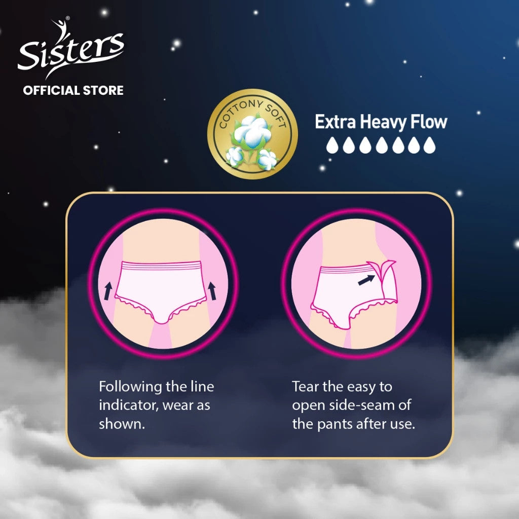 Sisters Overnight Menstrual Pants Large 2