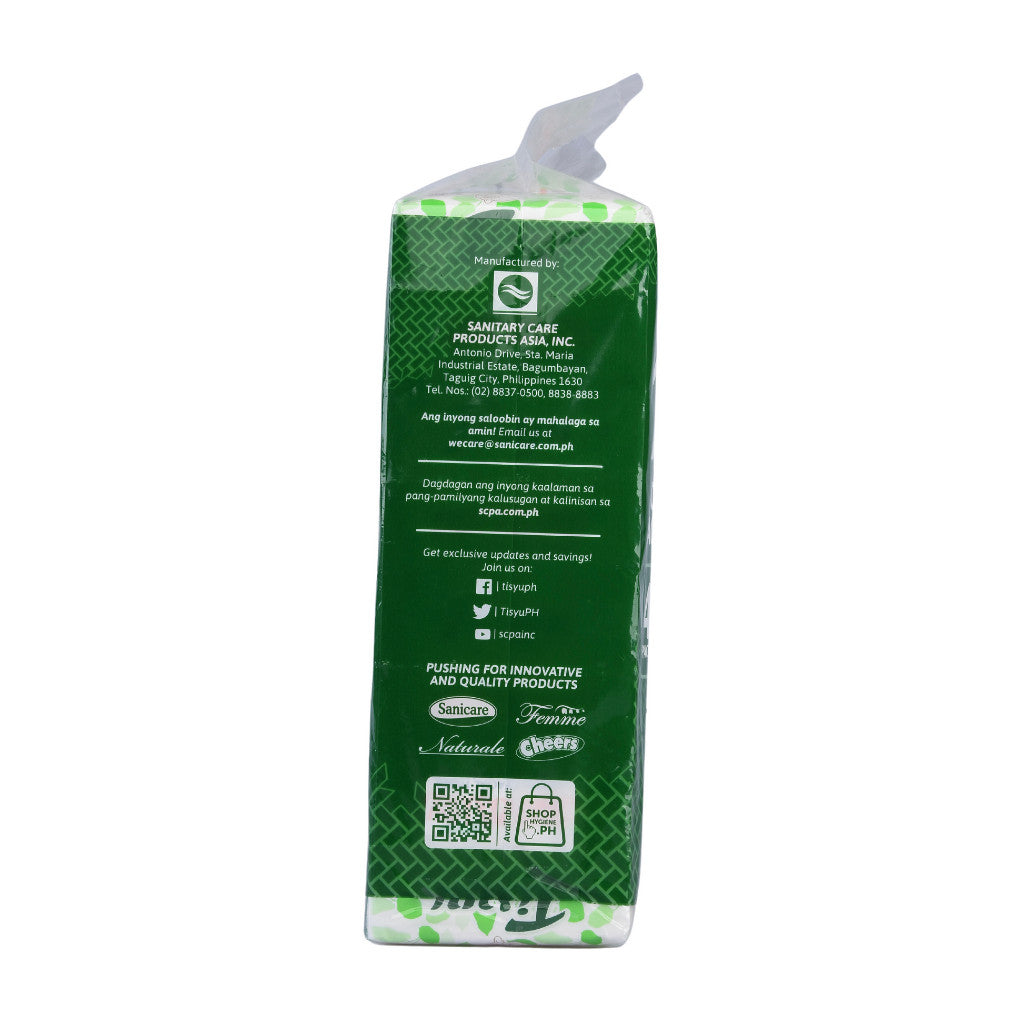 Tisyu Compact Facial Tissue 200-Pulls 2-ply (Pack of 4) 400 Sheets