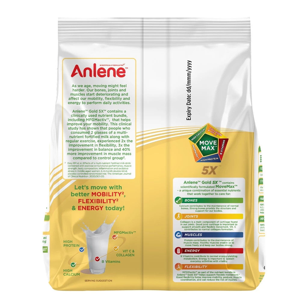 Anlene Gold Movemax Plain 300g Adult Milk Powder