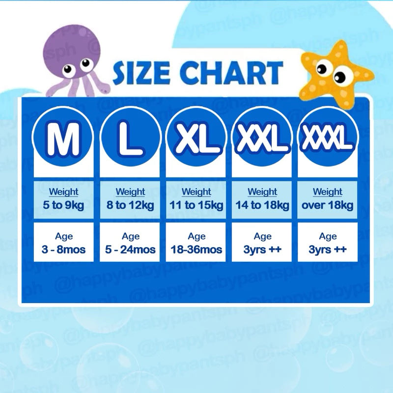 Happy Pants Baby Diapers XL 24