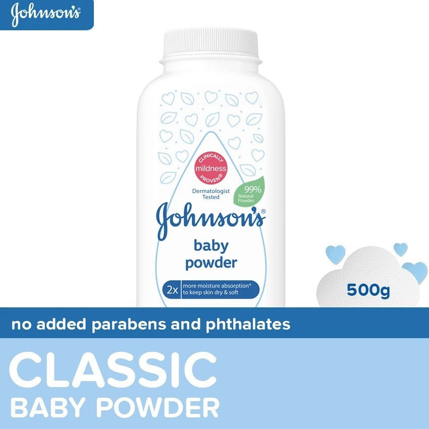 Johnson's Baby Powder 500g (NEW FORMULA)