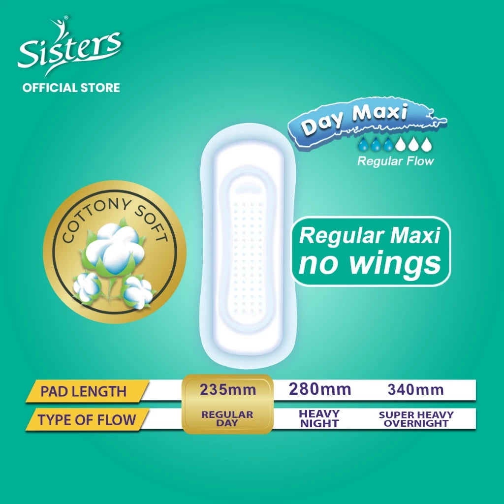 Sisters Sanitary Napkin Silk Floss Family Pack Non Wings 12 Pads