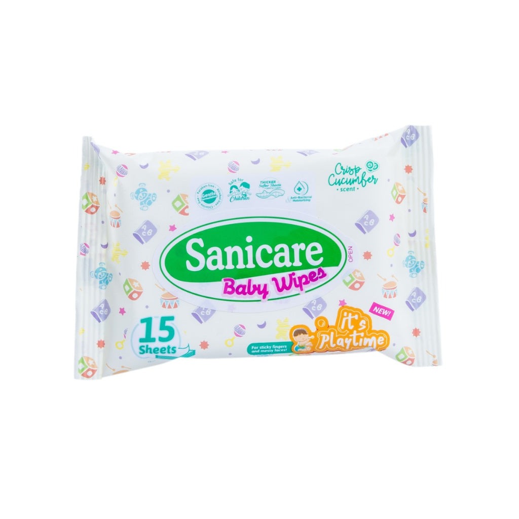 Sanicare Baby Wipes It's Playtime 15 Sheets