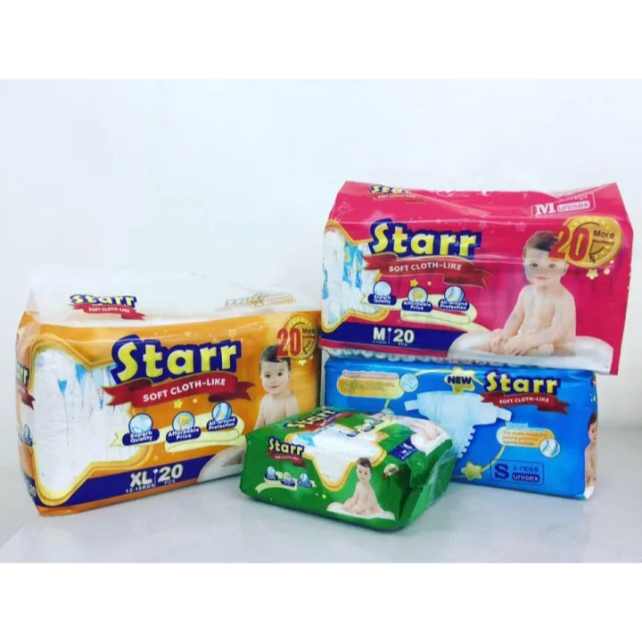 Starr Soft Cloth-Like Pants Baby Diapers Large 50