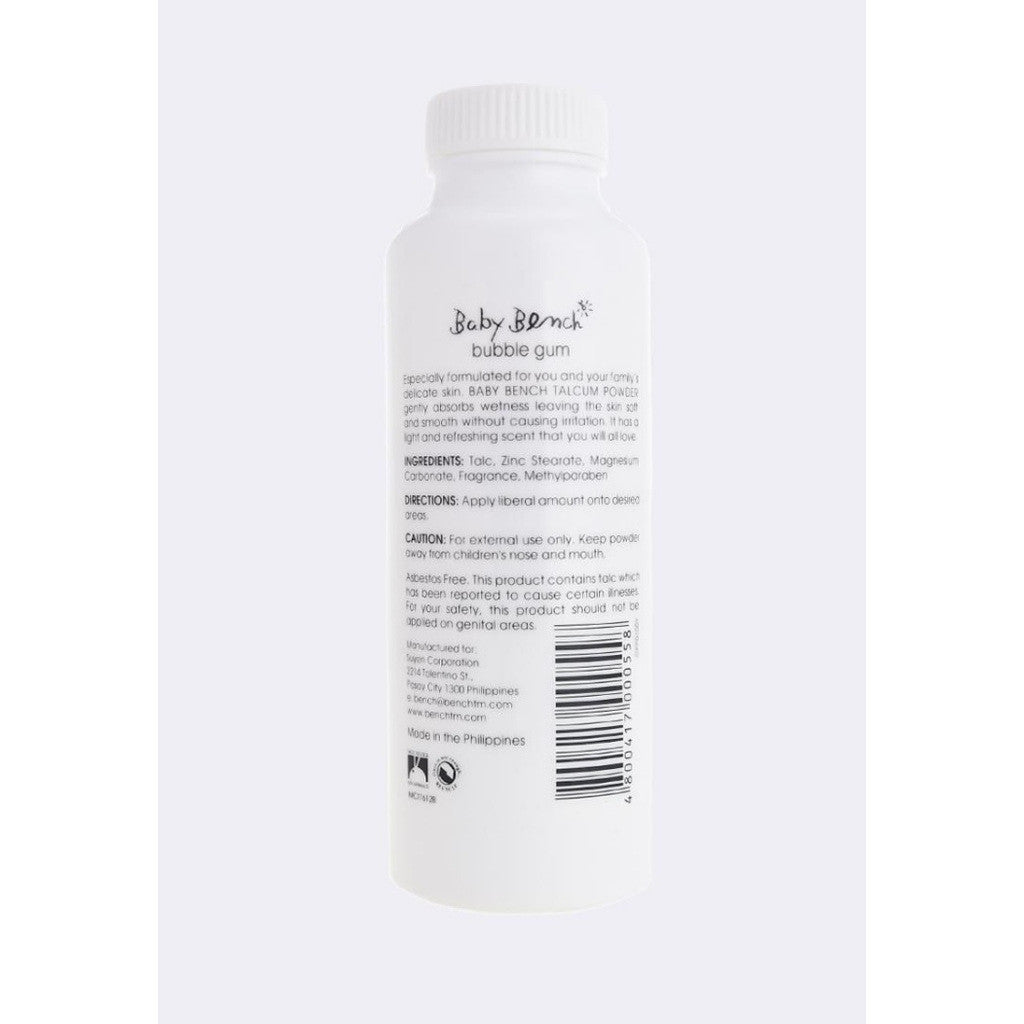 Baby Bench Bubble Gum Talcum Powder 100g
