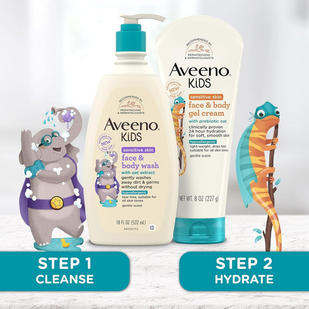 Aveeno Kids Sensitive Skin Face & Body Wash 532ml