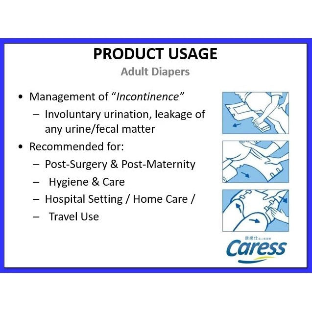 Caress Maxi Overnight Adult Diaper Medium 10s