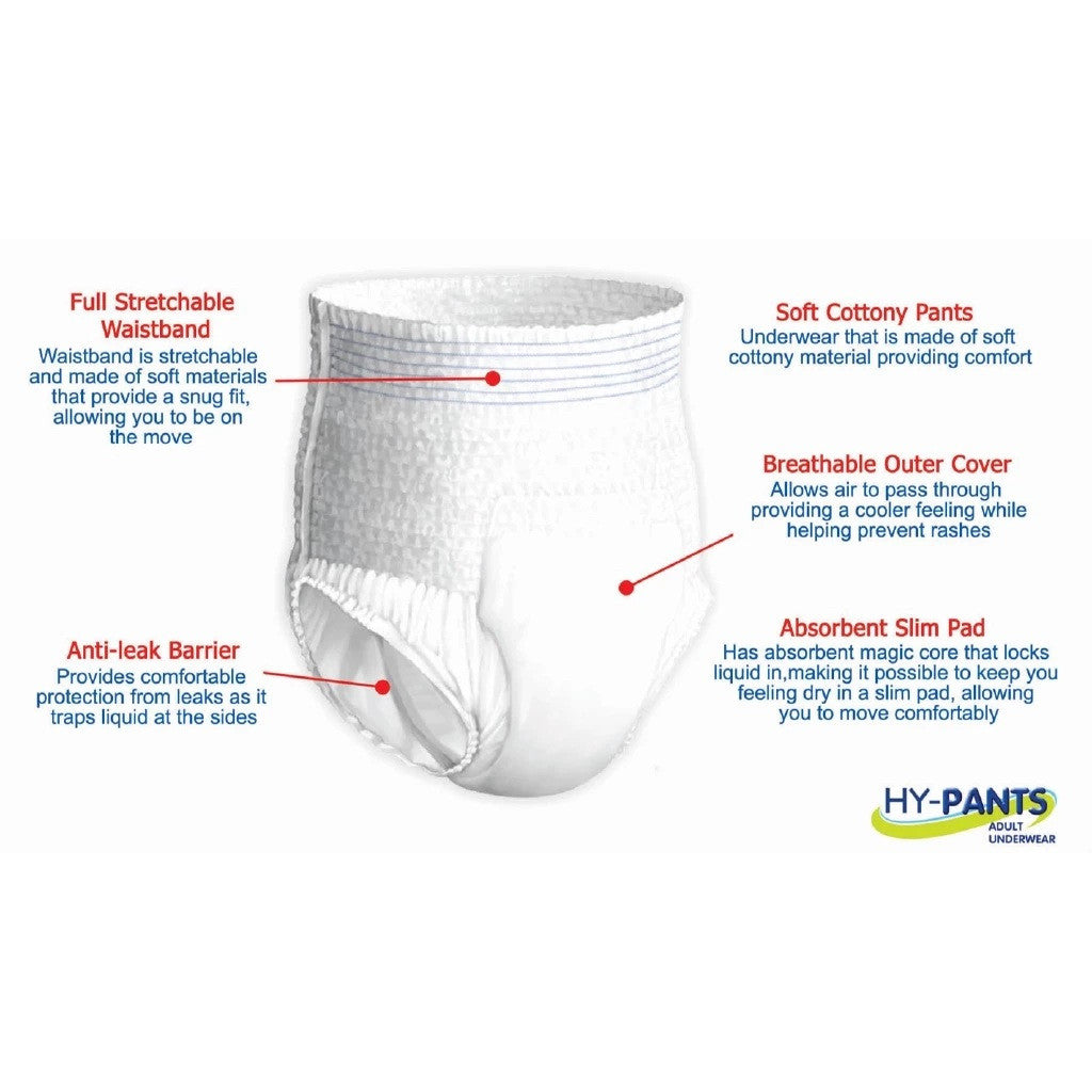 Hy-Pants Adult Underwear XL 10s