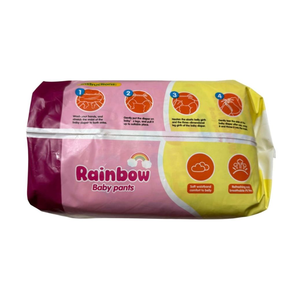 Rainbow Pants Baby Diapers Large 30