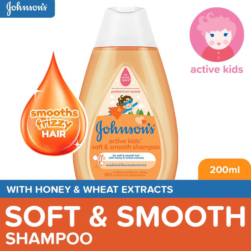 Johnson's Active Kids Soft & Smooth Shampoo 200ml