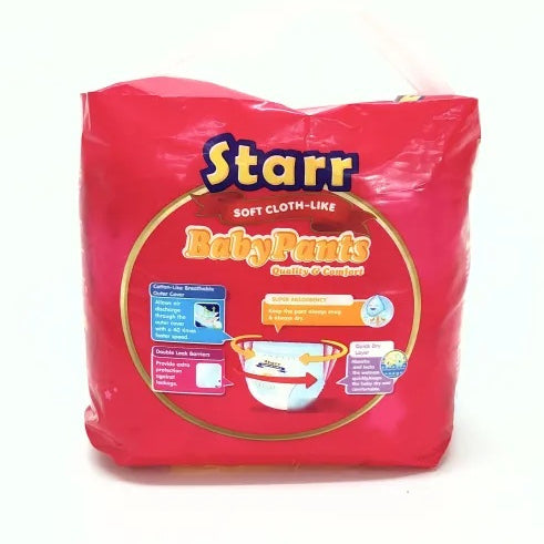 Starr Soft Cloth-Like Pants Baby Diaper Medium 20