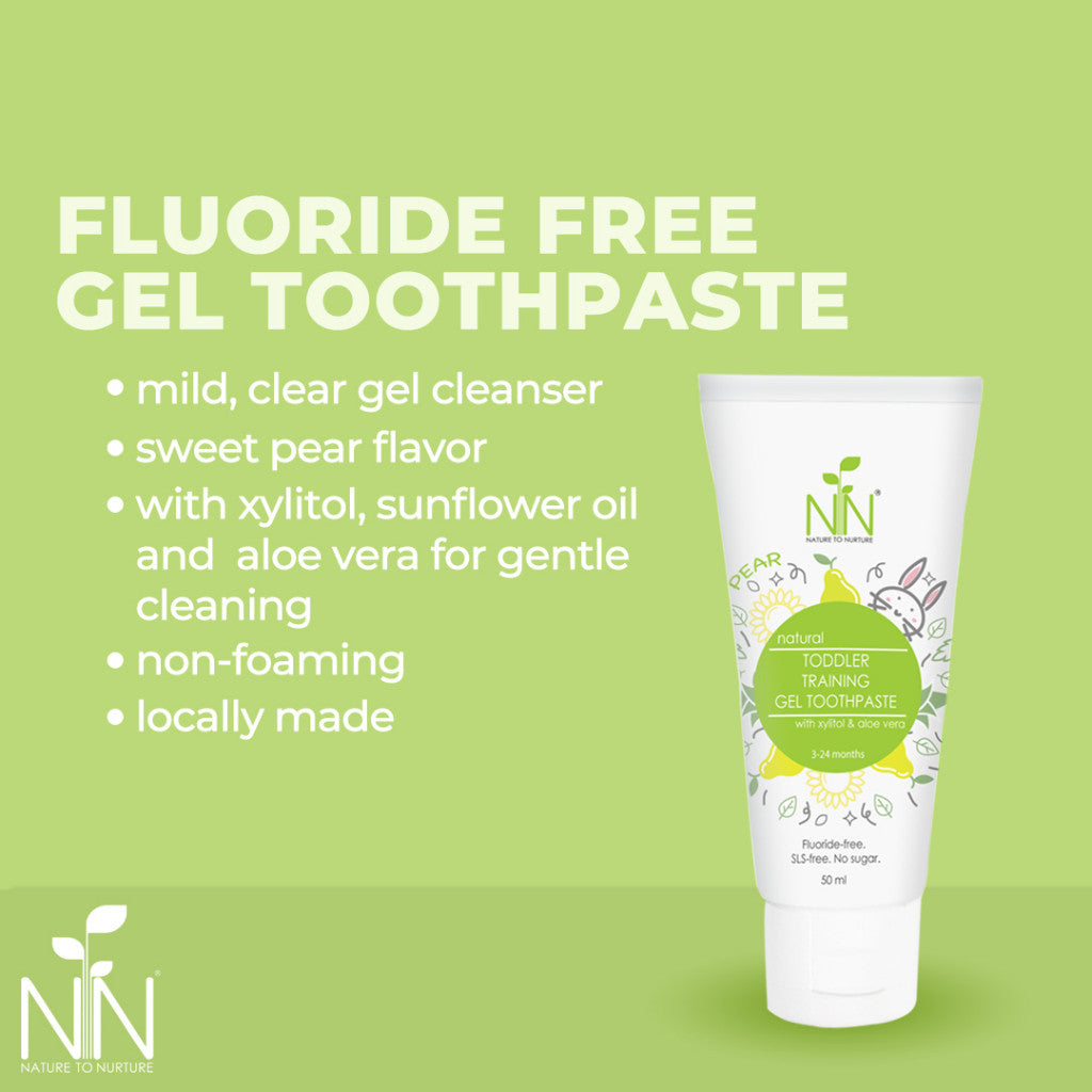 Nature to Nurture Toddler Training Toothpaste 50ml(3-24 mos) - PEAR
