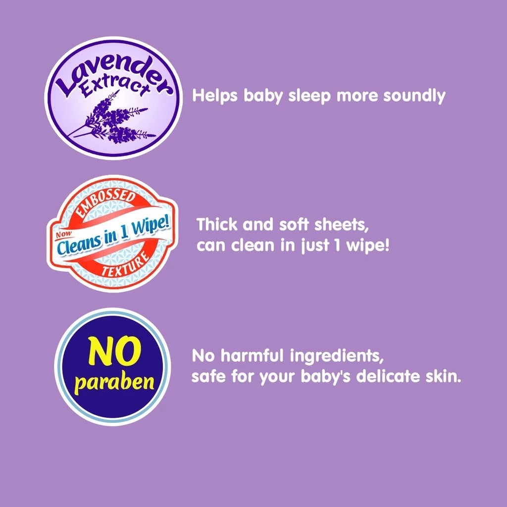Nursy Baby Wipes Bedtime 90 Sheets