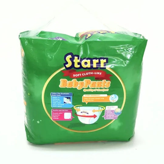 Starr Soft Cloth-Like Pants Baby Diaper Large 20