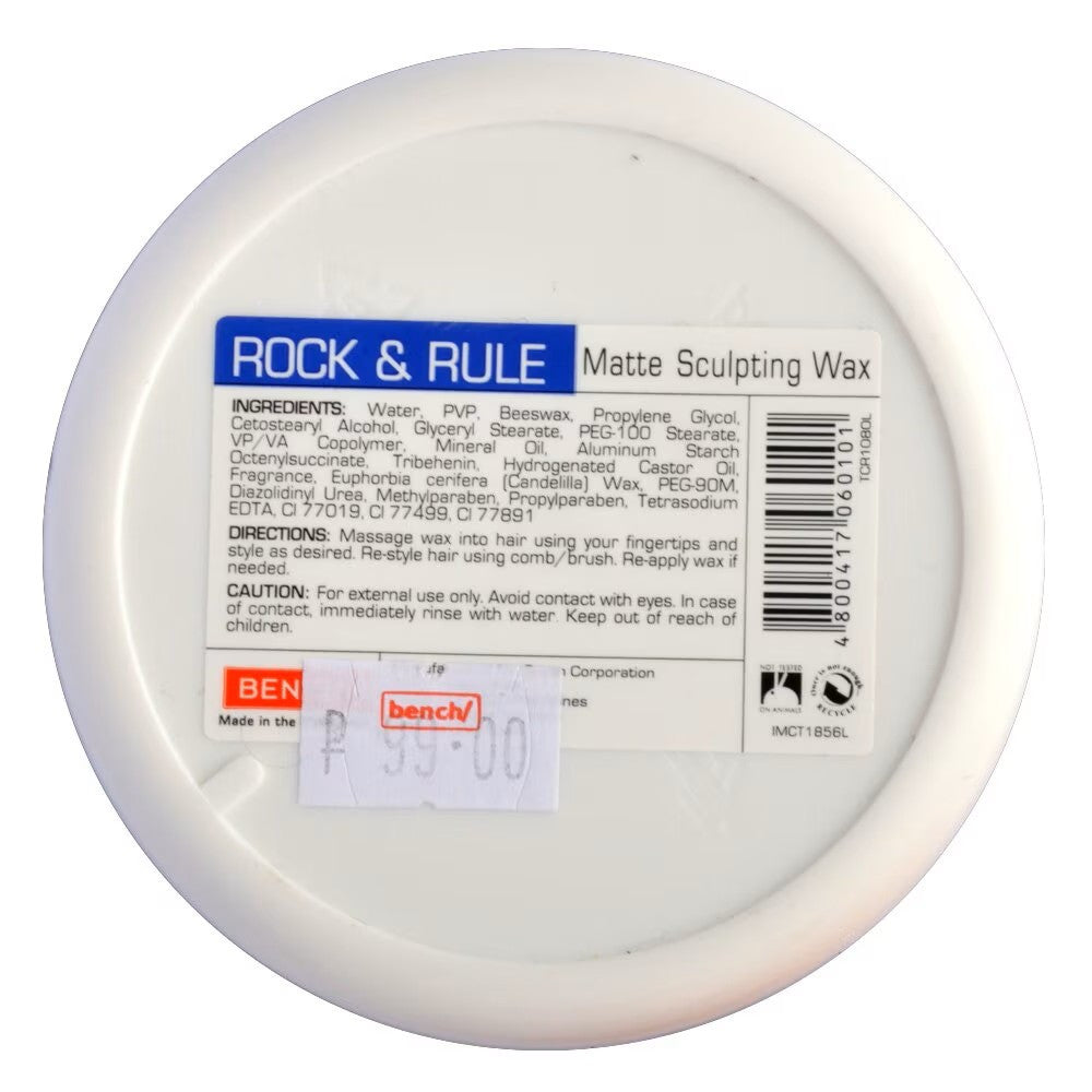 BENCH/ Fix Rock & Rule Matte Sculpting Wax 80g