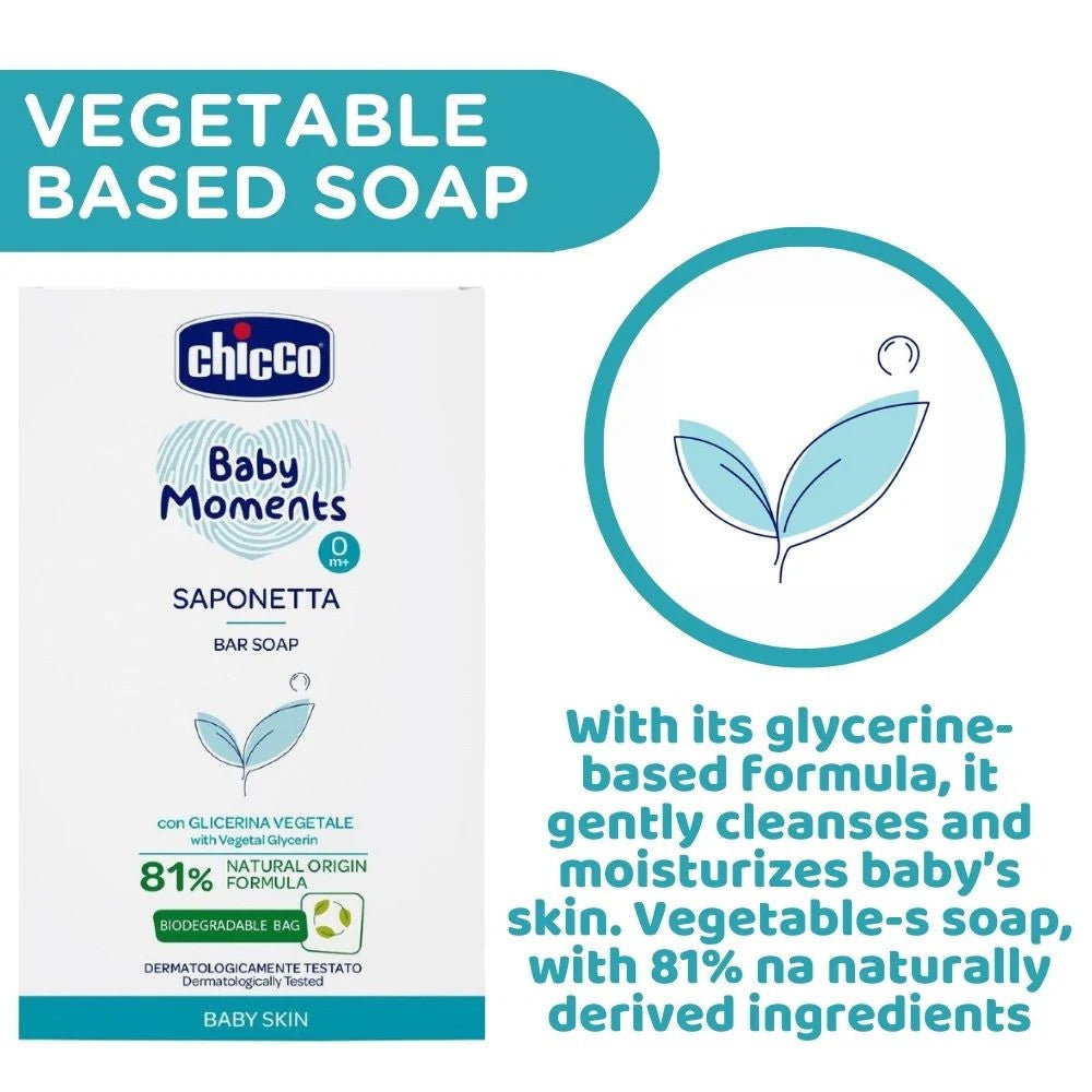 Chicco Baby Moments Bar Soap 100g