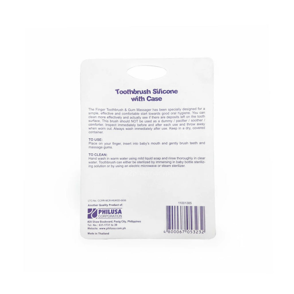 Babyflo Silicone Toothbrush with Case