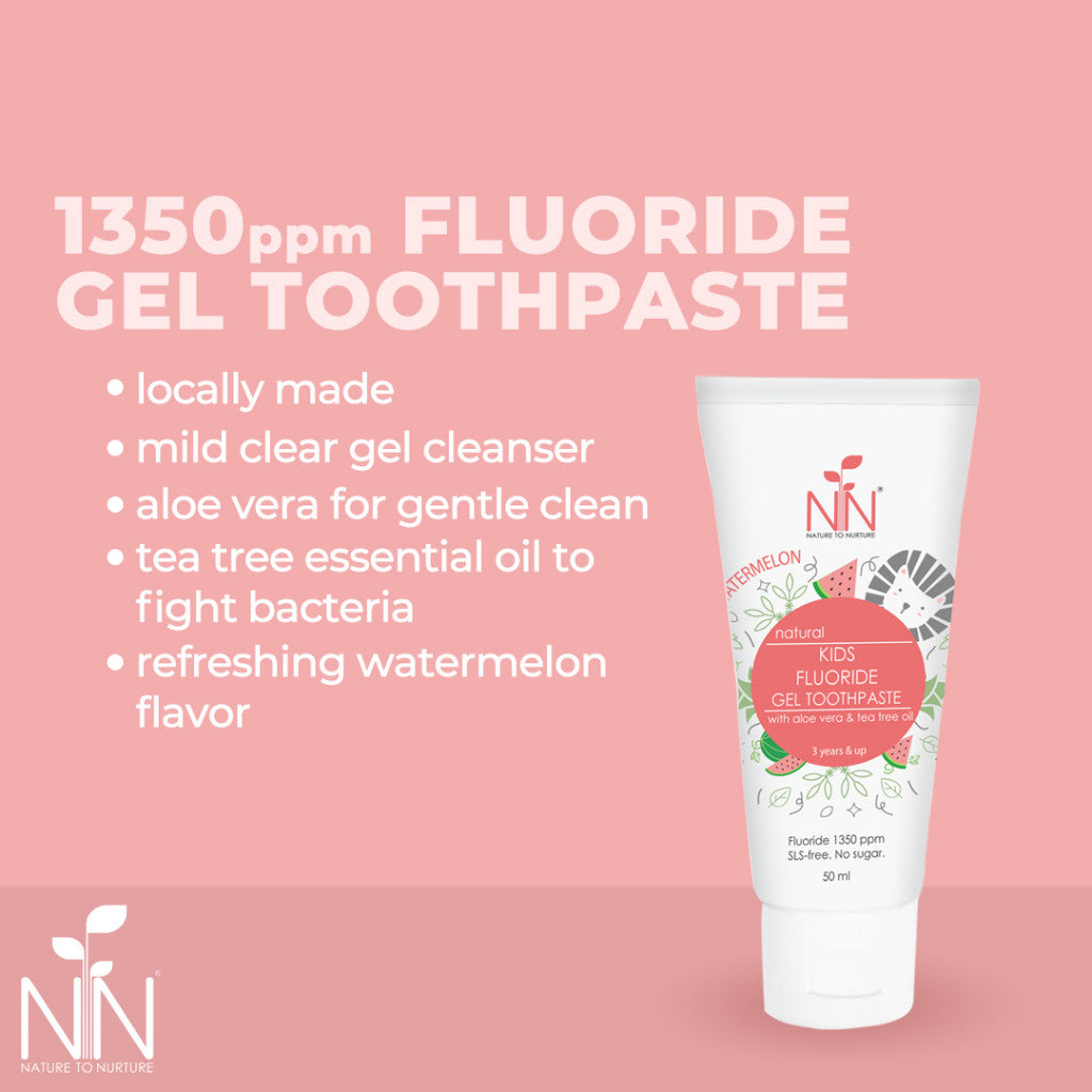 Nature to Nurture Kids Fluoride Toothpaste Watermelon 50ml(3 yrs &up)
