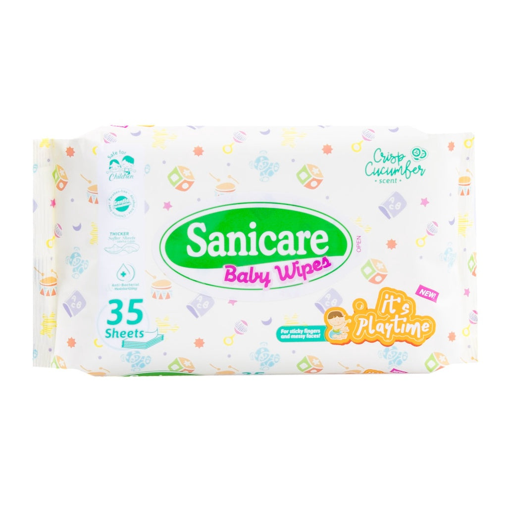 Sanicare Baby Wipes It's Playtime 35 Sheets