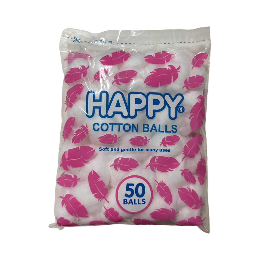 Happy Cotton Balls 50 Balls