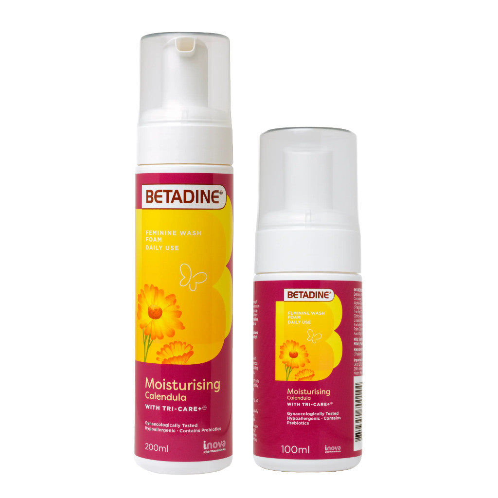 BETADINE Feminine Wash Foam Moisturizing Calendula 100mL