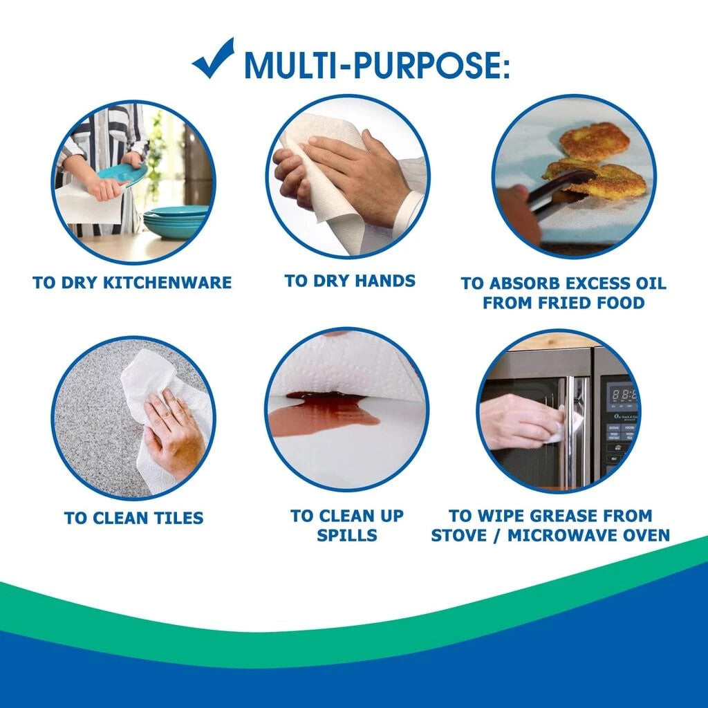 Kitchen Mate Multi Purpose Kitchen Towel Jumbo 70 sheets/ roll (1s) x 2
