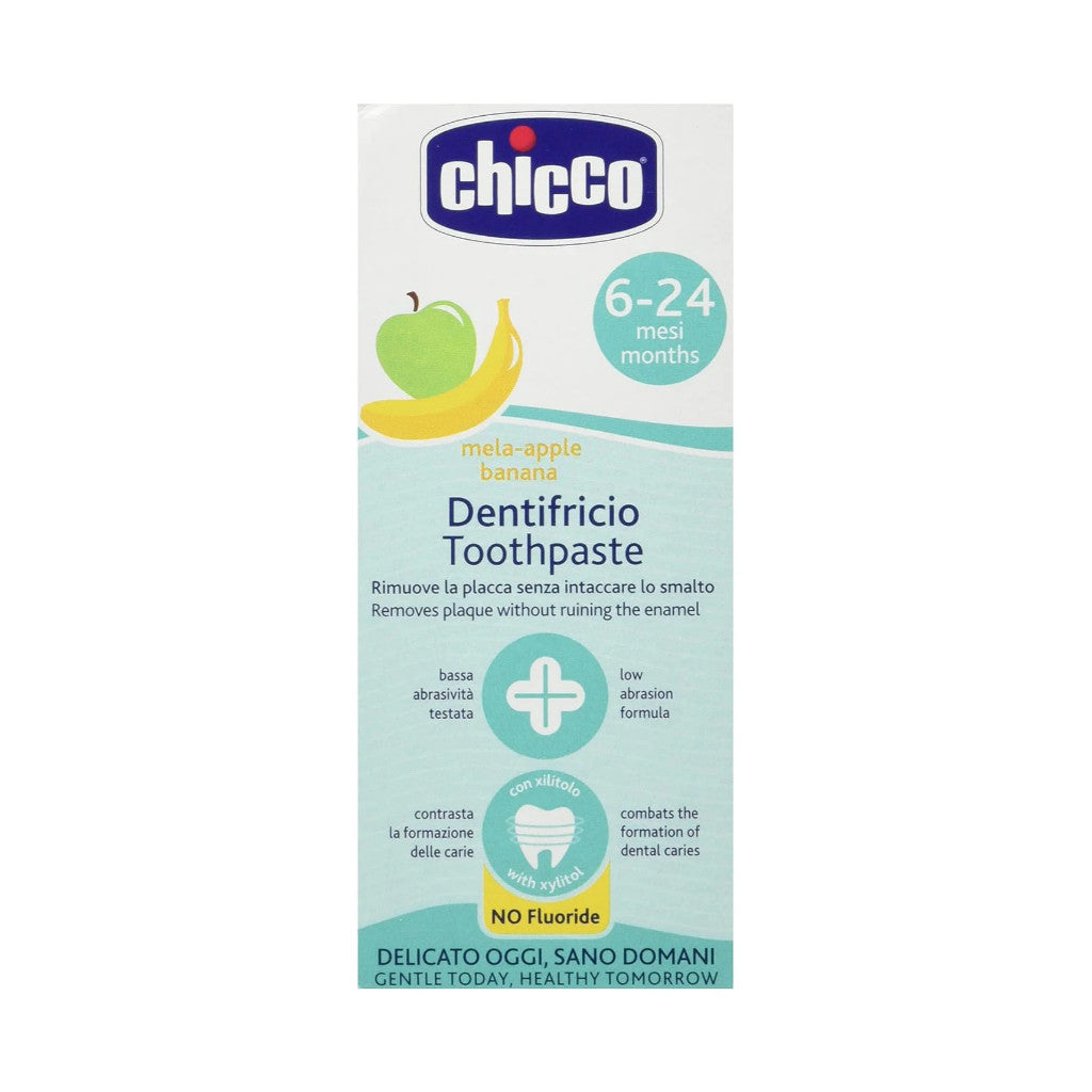 Chicco Toothpaste Apple Banana 50mL for 6-24 months old