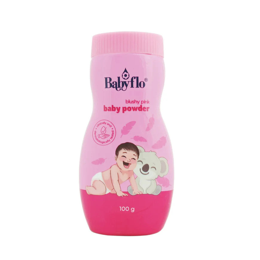 Babyflo Baby Powder Blushy Pink 100g