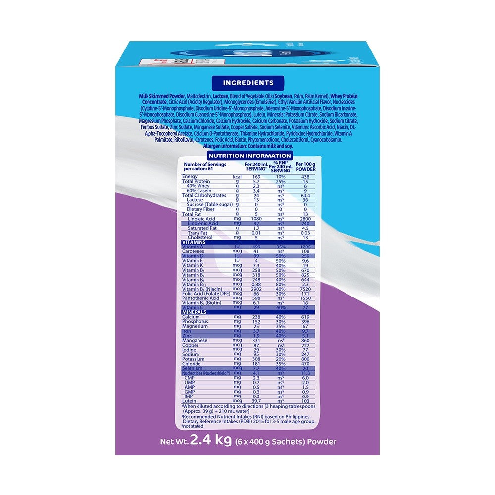 BONAKID PRE-SCHOOL® 3+ 2.4kg for Children Over 3 Years Old Powdered Milk Drink