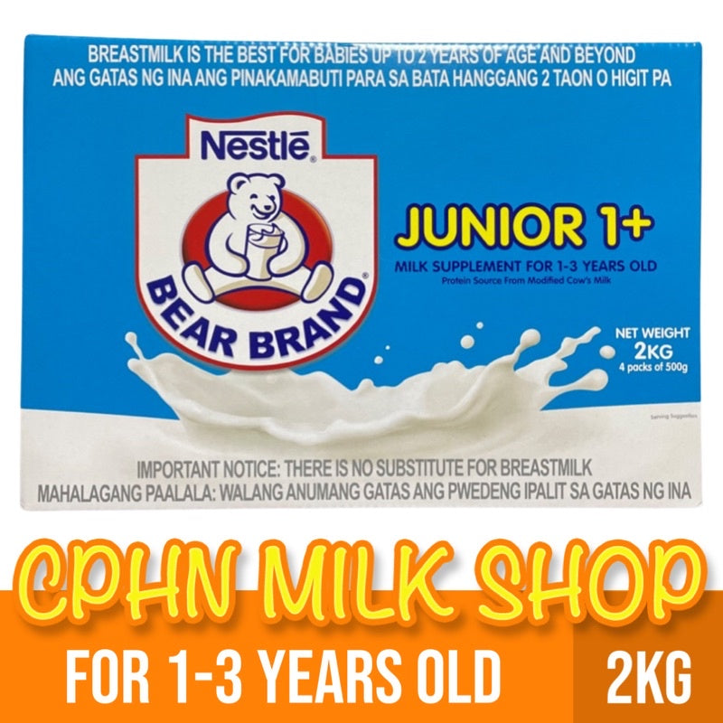 BEAR BRAND Junior 2kg for 1-3 Years Old Milk Supplement